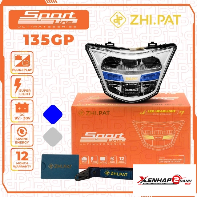 Combo đèn led 2 tầng sportline cho exciter 135 2005 - 2010 chính hãng zhipat - 5
