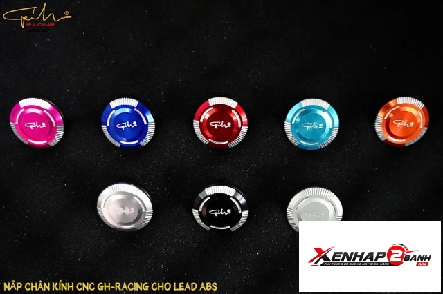 Nút che chân kính gh racing nhôm cnc cho lead abs - 1