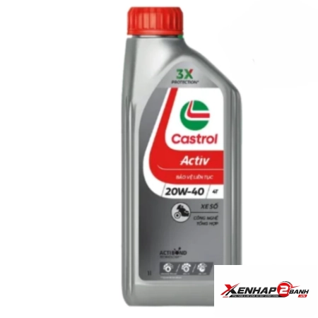 Nhớt Castrol Activ 20W40 1L dành cho xe số