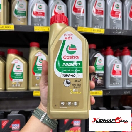 Nhớt Castrol Power 1 10W40 1L dành cho xe số