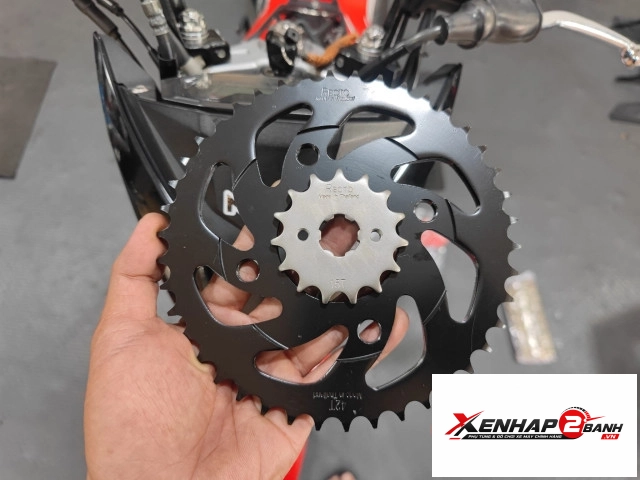 Dĩa recto 42t cho honda sonic chính hãng - 2