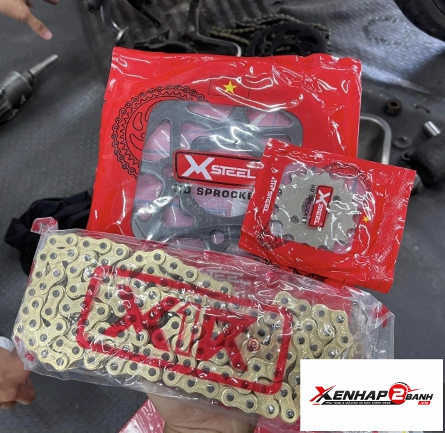 Bộ nhông sên dĩa x1r cho winner 122l đen - 4