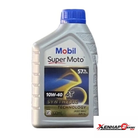 Nhớt Mobil Super Moto 10W40 800ml
