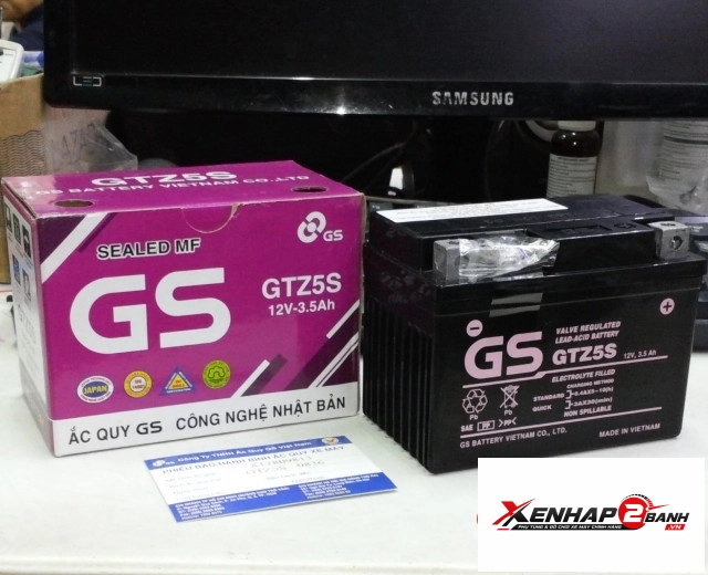 Bình ắc quy gs gtz5s - 2