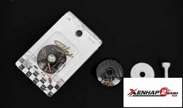 Nút che chân kính gh racing carbon sợi - 2