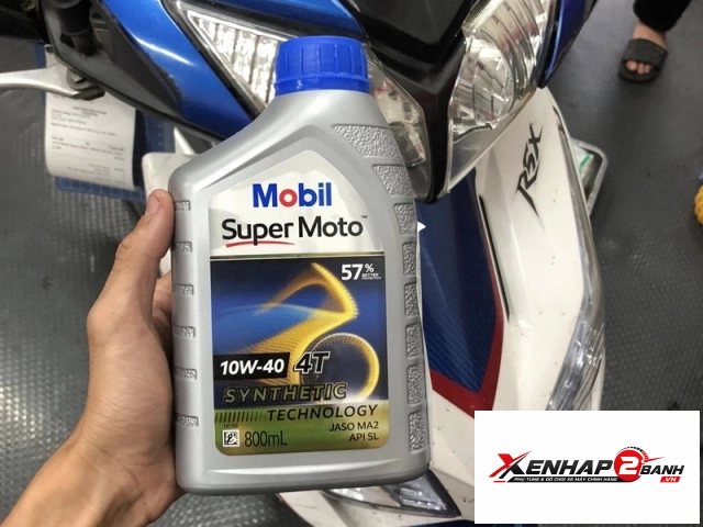 Nhớt mobil super moto 10w40 800ml - 1