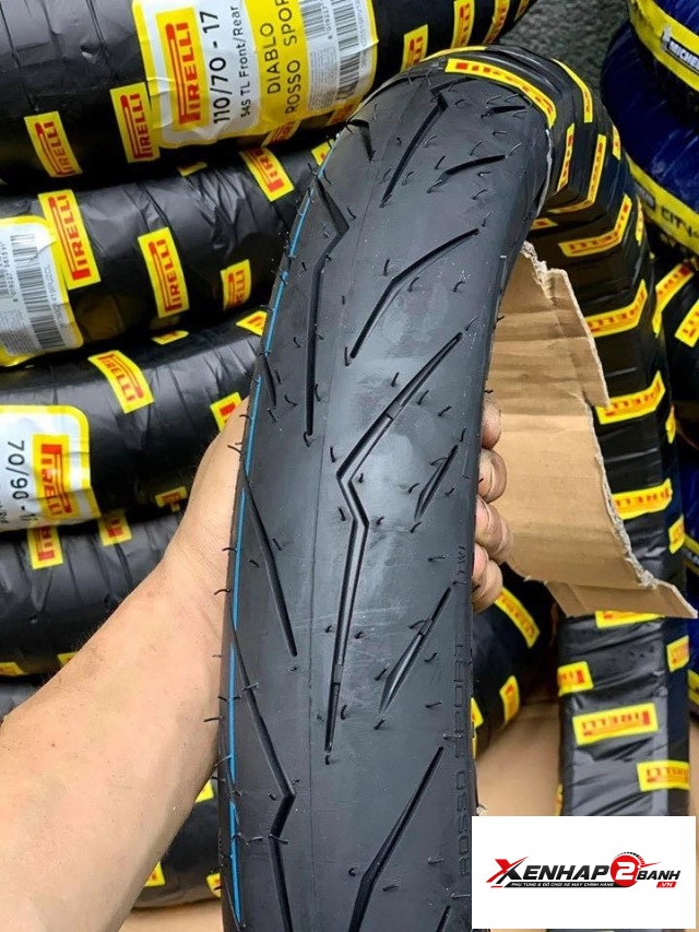 Vỏ pirelli 9080-17 diablo rosso sport - 1