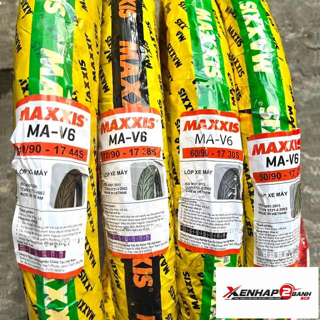 Vỏ maxxis có ruột gai xương cá 7090-17 - 8090-17 - 3