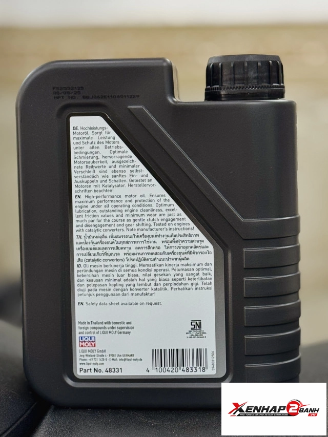 Nhớt liqui moly motorbike t400 10w40 1l - 2