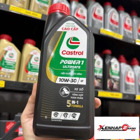Nhớt Castrol Power 1 Ultimate 10W30 1L dành cho xe số Honda