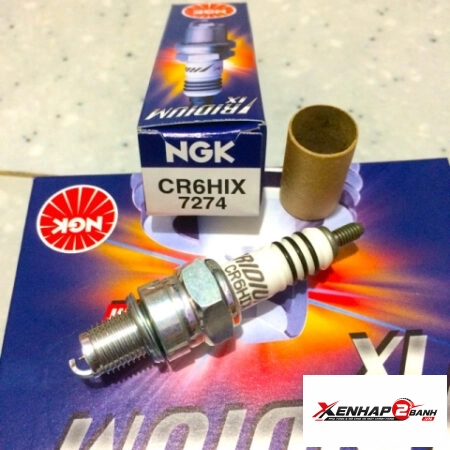 Bugi NGK Iridium CR6HIX chân ngắn dành cho Wave, Dream, Axelo…