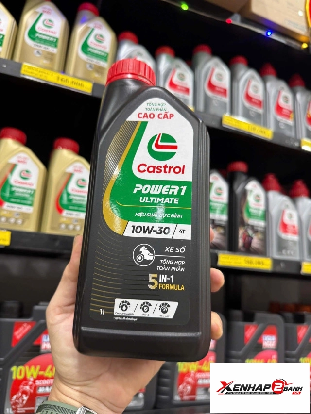 Nhớt castrol power 1 ultimate 10w30 1l dành cho xe số honda - 1