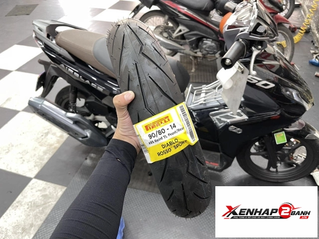 Vỏ pirelli 9080-14 diablo rosso sport - 1