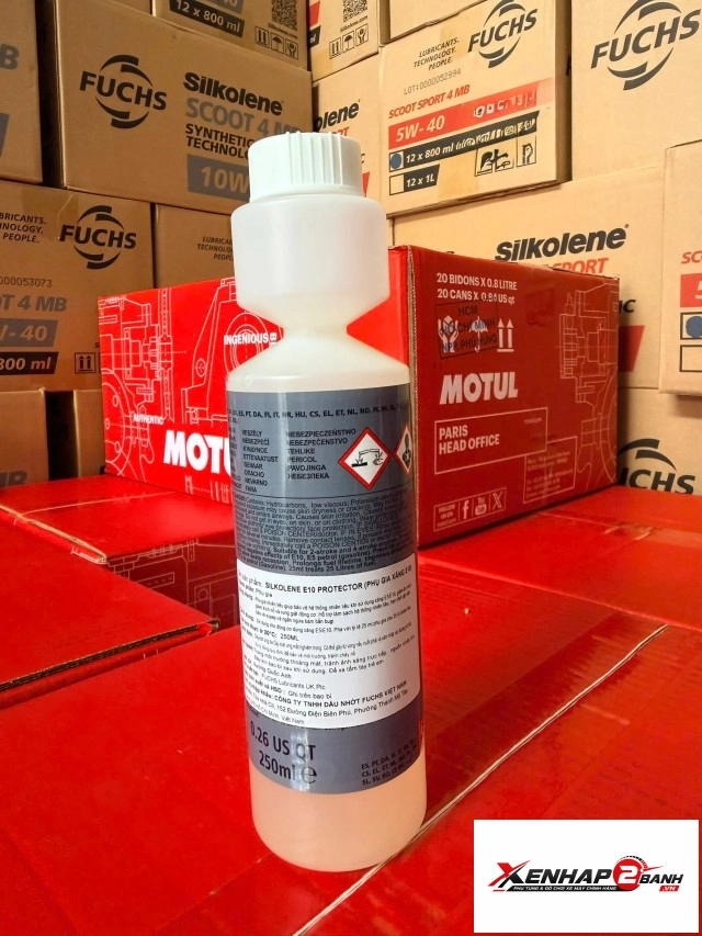 Phụ gia xăng e10 fuchs silkolene protector 250ml - 2