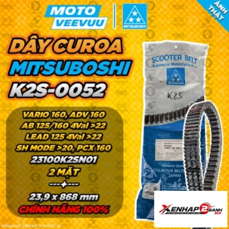 Dây curoa Mitsuboshi cho Vario 160, PCX 160 (MVSB0052)