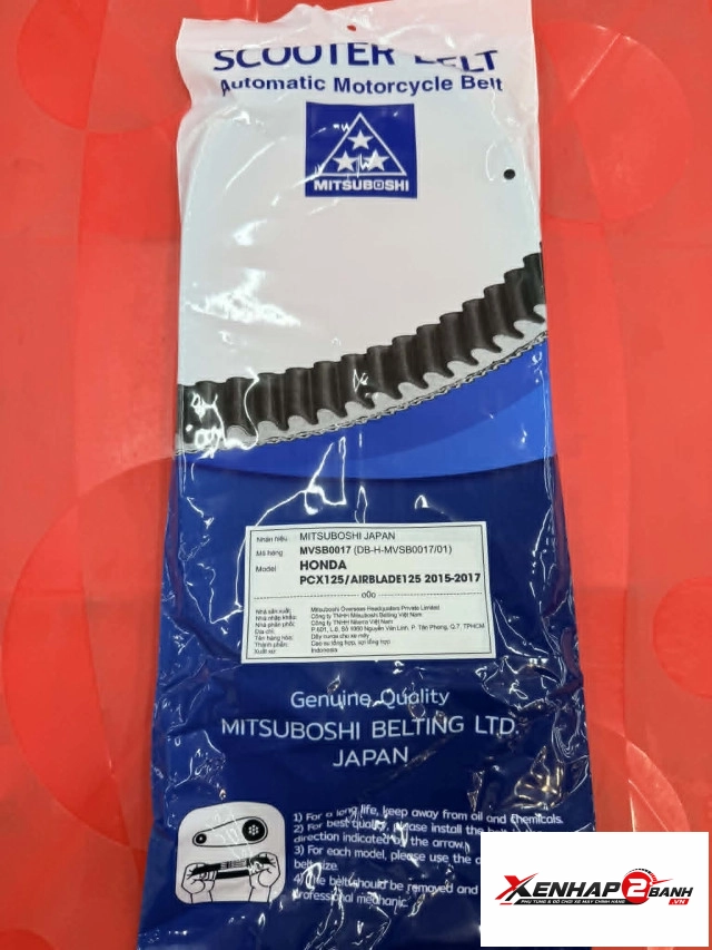 Dây curoa mitsuboshi cho honda pcx125 ab125 mvsb0017 - 1