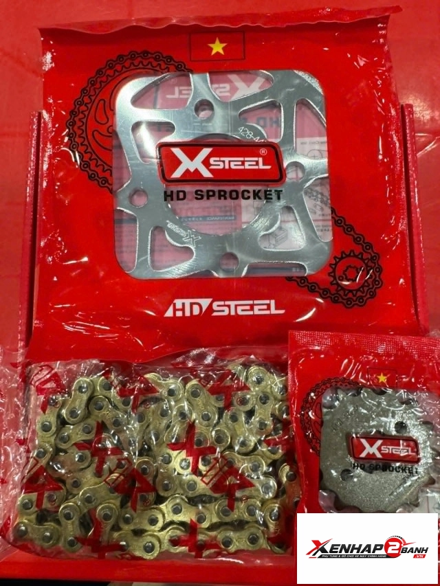 Bộ nhông sên dĩa x1r cho winner 122l crom - 1