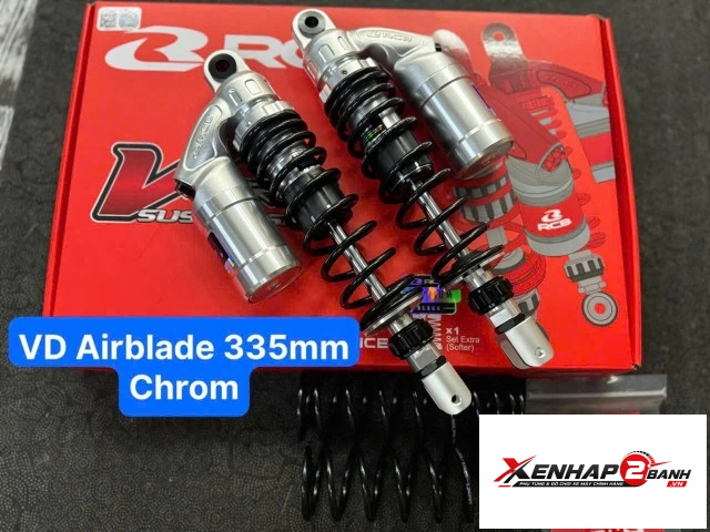 Phuộc rcb vd crom cho air blade 4val 335mm chính hãng - 1