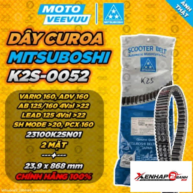 Dây curoa mitsuboshi cho vario 160 pcx 160 mvsb0052 - 1