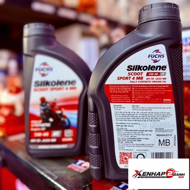 Nhớt fuchs silkolene scoot sport 4 5w40 08l - 3