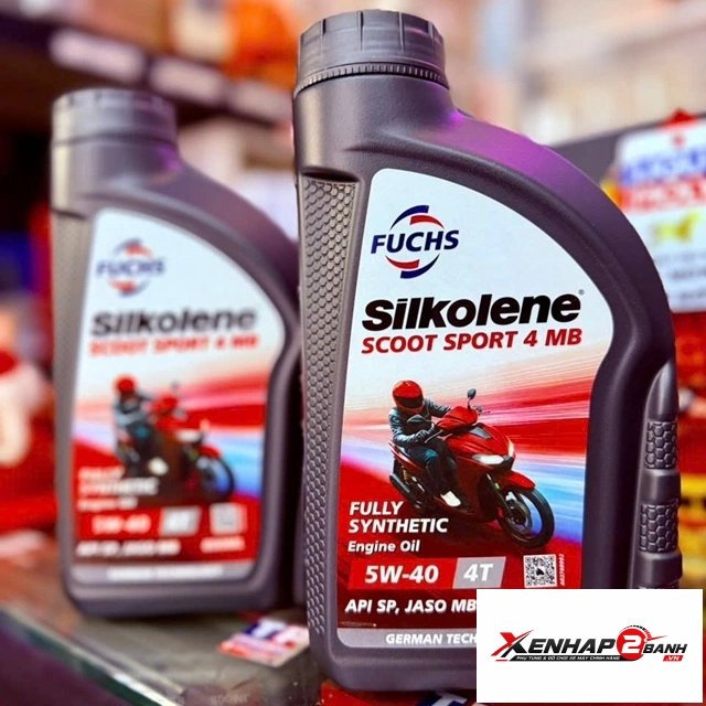 Nhớt fuchs silkolene scoot sport 4 5w40 08l - 2