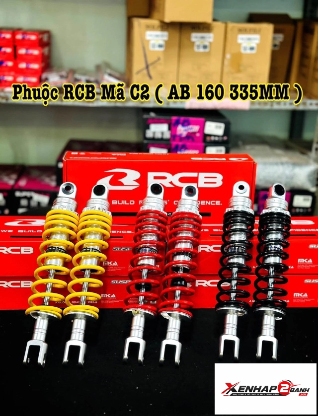 Phuộc rcb c2 cho ab 160 cao 335mm - 1