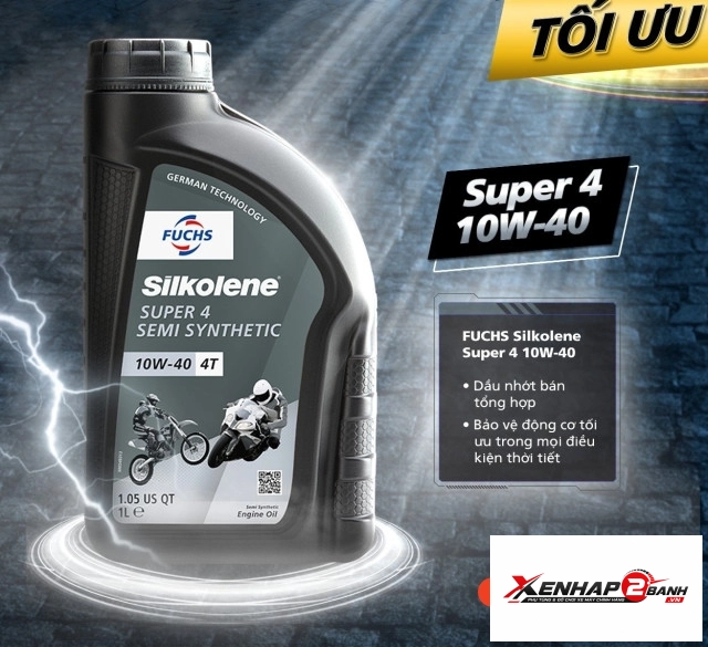 Nhớt fuchs silkolene super 4 10w40 1l - 4