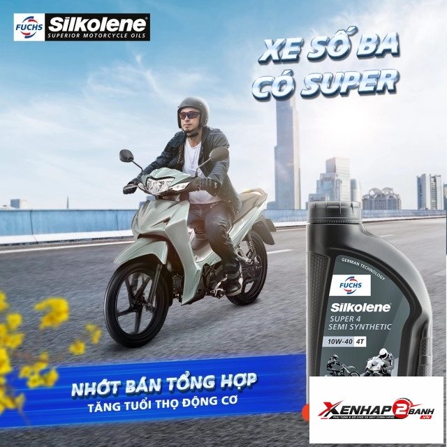 Nhớt fuchs silkolene super 4 10w40 1l - 3